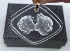 Lalique THE KISS Crystal Pendant