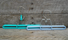Plastic and Metal Trouser/Skirt Clip Clamp Hangers x2