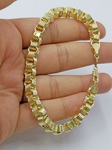 10k yellow gold byzantine box - gold,