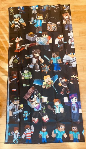 Minecraft pixel shower - minecraft, curtain