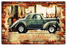 Vintage Style Metal Sign 1940