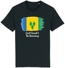 St Vincent & The Grenadines Flag T-Shirt Country Nationality Support TShirt