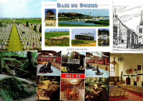 Somme postcards incl war - somme,
