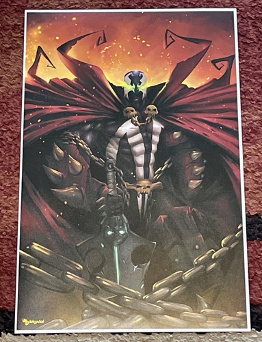 Spawn comic book art print - art,