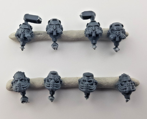 Bare helmet heads - &,