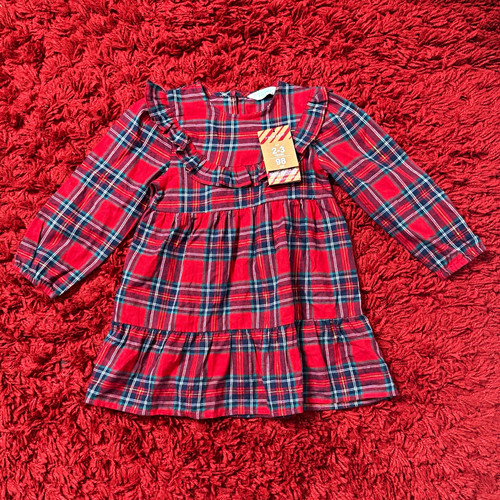 Primark girls red tartan - girls,