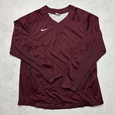 Nike Baseball Vapor Jacket Mens Extra Large Red Golf Warm Up Pullover Training