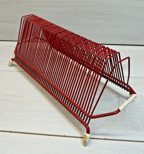 Vintage red wire vinyl record - vinyl,