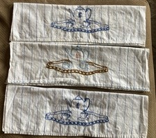 (3) VINTAGE Blue Striped