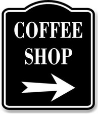 Coffee Shop Right Arrow BLACK