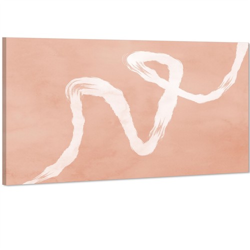 Abstract coral brushstroke - coral,