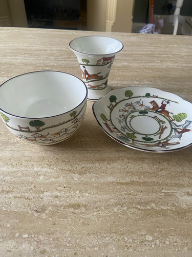 Decorated ceramic hunting - ceramic,