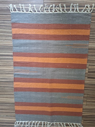 Handwoven striped flat - striped, weave