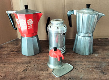 Vintage Coffee Maker Lot 4 Coffee Machines Moka Baldioli Espressomatic Cufflinks