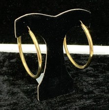 14ct yellow gold large hoop