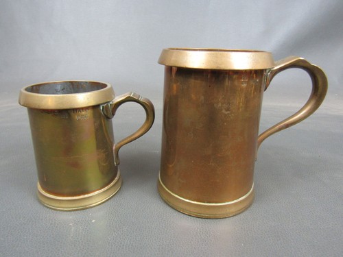 Pair antique brass bronze - brass,