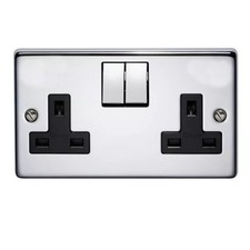 Crabtree 13A Polished Chrome