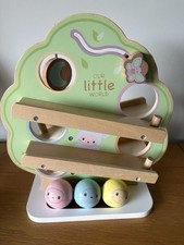Our Little World Wooden Sensory Tree Ball Run Montessori Toy 12 months plus