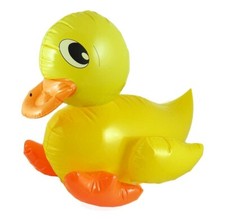 42cm INFLATABLE DUCK Blow Up Toy Animal Inflate Baby Kids Party Decoration