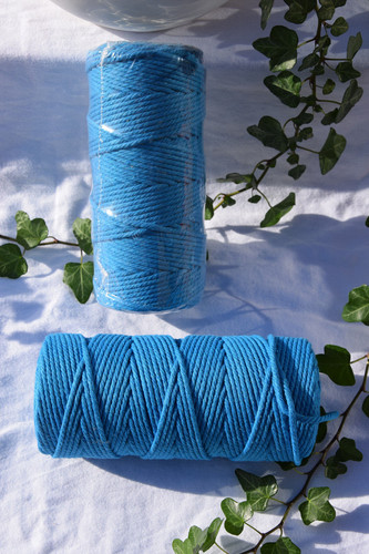 Macrame lake blue 3mm 100m - 3mm,