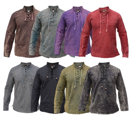 Mens hemp cotton - lace, v