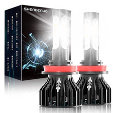 For BMW X5 E70 2006-2013 - 2PC Bright 6000K Xenon White LED H11 Fog Light Bulbs