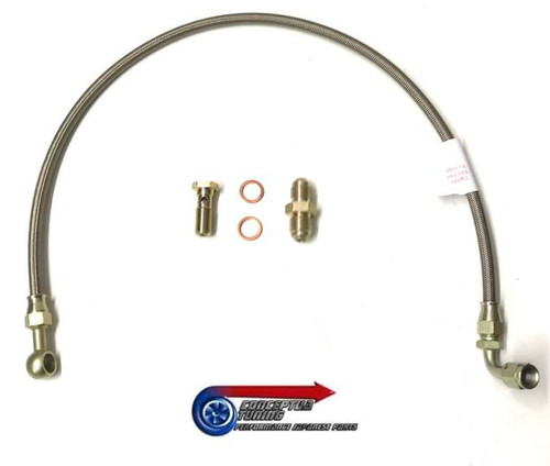 Braided turbo oil feed - oil,