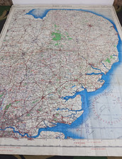 Original WW2 RAF map entitled "EAST ANGLIA" (+ NORTH EAST LONDON)