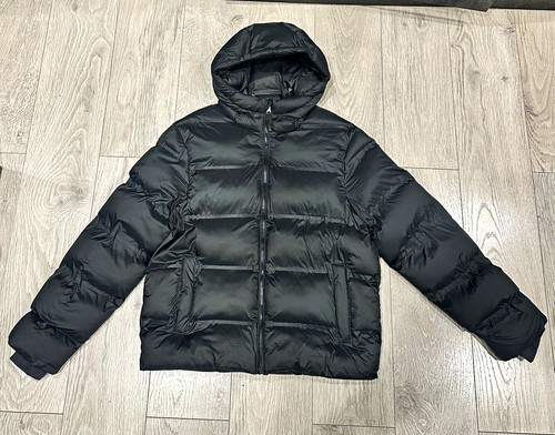 Zara black hooded padded - black,