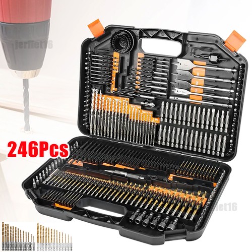 246pcs hss drill bit set - 246pcs,