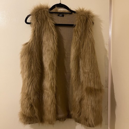 Women faux fur beige - f&f,