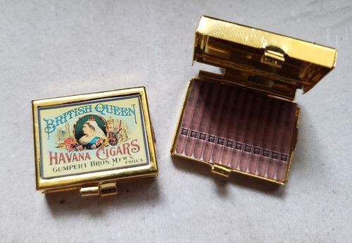Metal cigar box for - , study