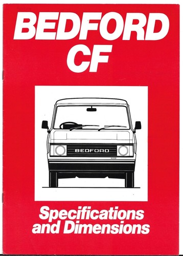 Bedford specification 1983 - cf,
