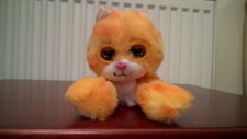 Nuzzy Luvs Orange Cat Kitten Interactive Toy Moving Head Blinking Eyes & Sound