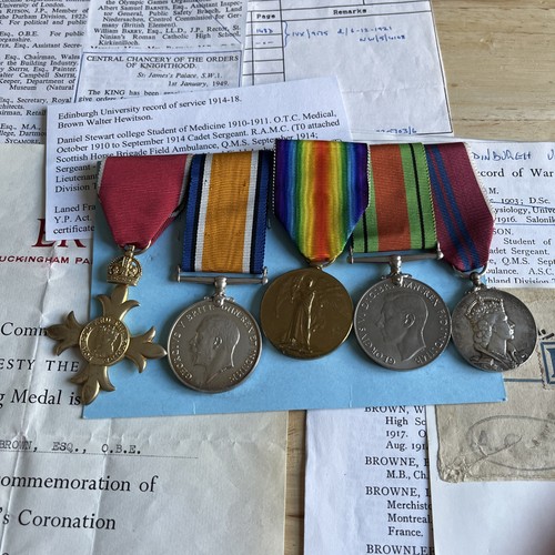 Obe medal group - -, lieutenant