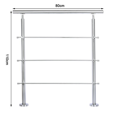 Stainless steel handrail 3 - steel,