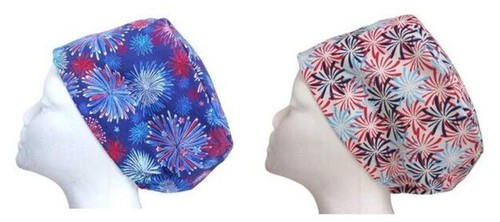 Fireworks scrub cap doctor - fireworks,