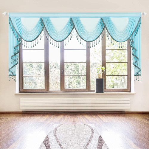 Vogol blue swag - vogol, valances