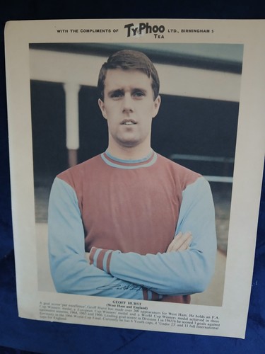 Typhoo tea card geoff hurst - tea,