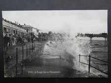 2 x Rough Sea at HUNSTANTON Norfolk - H Coates Wisbech RP 1939/35 Promenade Pier