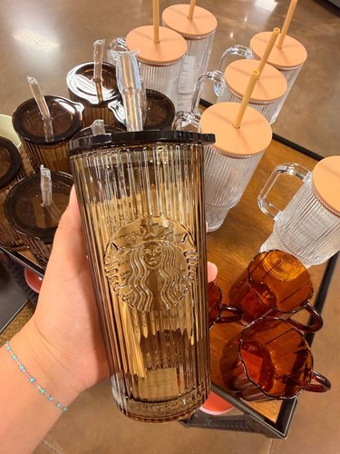 Starbucks siren logo glass - siren,