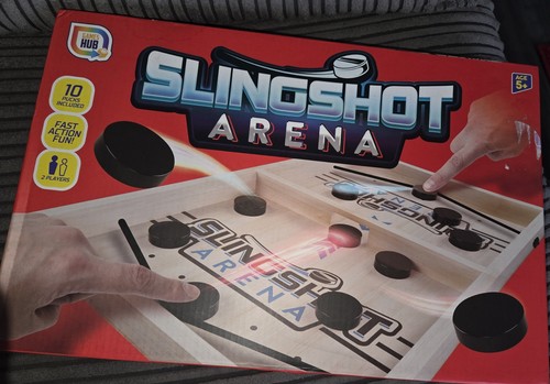 Slingshot arena wooden puck - slingshot,