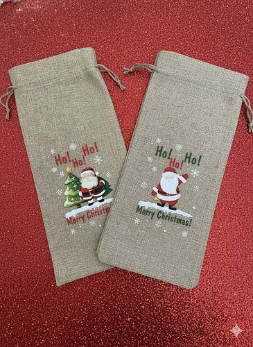 Christmas bottle gift - bags,
