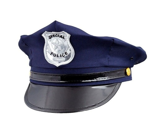 Deluxe cop hat - cop, blue