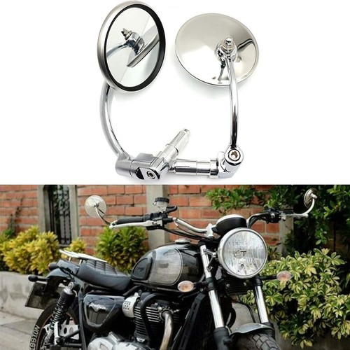 Chrome round motorcycle bar - round,