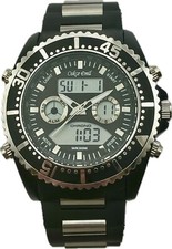 Oskar Emil RODRIGO Quality Mens Fashion Chunky Sports Chronograph Watch BLACK
