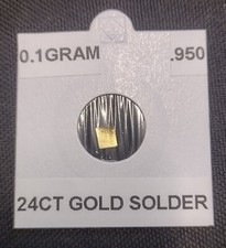 0.1 Gram Gold Solder .950 Scrap Jewellery For Repairing 9ct 14ct 18ct 22ct 24ct