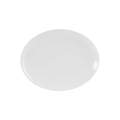 Oval white plate - oval,