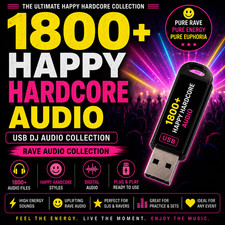 1800 happy hardcore rave - rave, usb