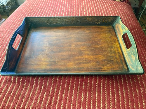 Wood metal serving lap - serving,